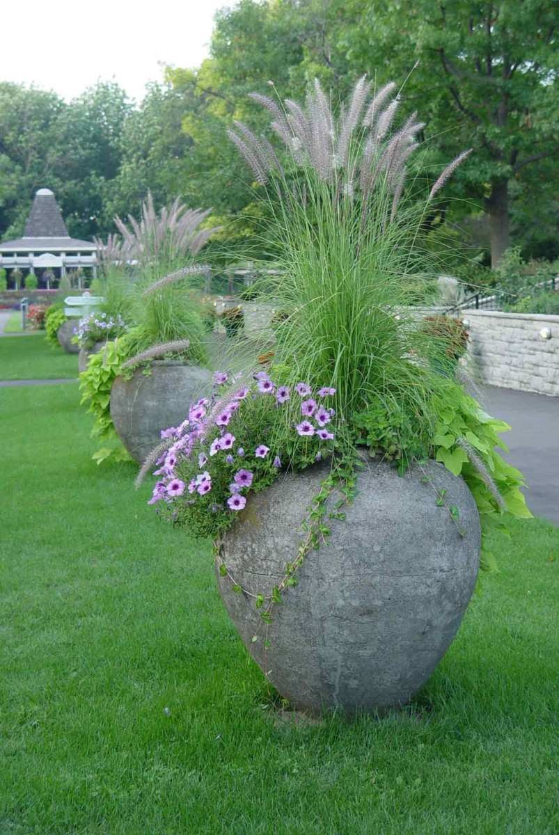 Large planters in parkLocation: Unknown Year: Unkown